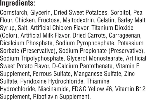 Vista 5 de SmartBones Masticables medianos con batata real, 4 unidades, sin piel cruda, masticables para perros