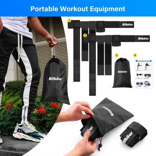 Vista 7 de Tibialis - Correa de entrenamiento para ejercicios de alivio de férula de espinilla, accesorio ajustable para levantamiento de flexión de cadera