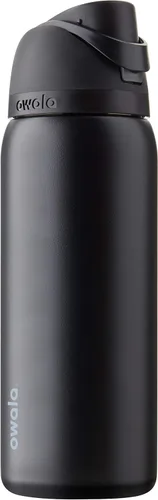 Vista 22 de Owala FreeSip - Botella de agua aislada de acero inoxidable con popote para deportes y viajes, sin BPA, 24 onzas, marea brumosa