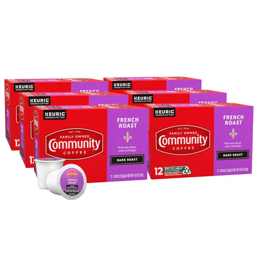 Vista 43 de Community Coffee 100% Colombia - Cápsulas de café de tostado medio oscuro, 12 unidades, compatibles con cafeteras Keurig 2.0 K-Cup, caja de 12