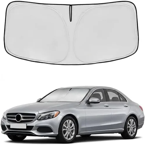 Vista 94 de Parasol para parabrisas Rivian R1S 2022-2024 2025, parasol para ventana frontal, ajuste personalizado, accesorios R1S, visera solar, pantalla