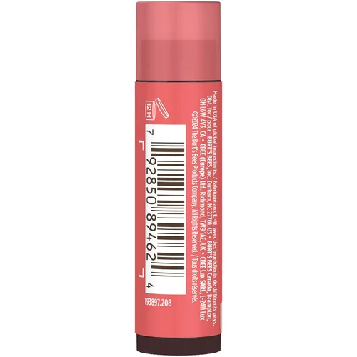 Vista 12 de Burt's Bees Bálsamo labial con color con fórmula de bálsamo tintado 2 en 1 de larga duración, color infundido con manteca de karité profundamente