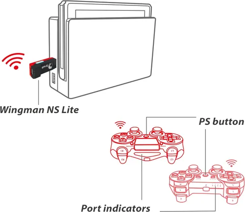 Vista 8 de Brook Wingman NS Lite - Compatible con Xb Series XSOne360, PS5PS4PS3, Xb Elite 12, controladores Switch Pro en Switch y consola de juegos PC