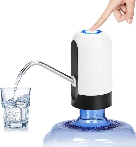 Vista 6 de Bomba inteligente de botella de agua de 4 modos - Flujo rápido de 3 l/min, recargable por USB de 1200 mAh, volumen preestablecido y control