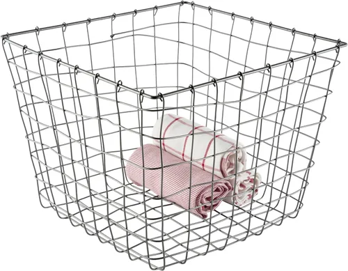 Vista 4 de G.E.T. Cesta de condimentos de hierro resistente, 10" x 6.9" x 9