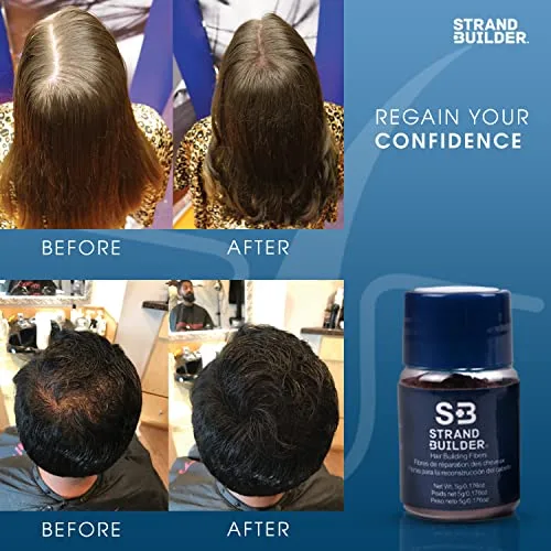 Vista 4 de Fibras capilares para adelgazar el cabello y la pérdida de cabello, fibras naturales de queratina para la construcción del cabello, espesante