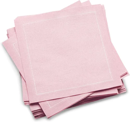 Vista 7 de Servilletas de cóctel de algodón blanco, 100% algodón, paquete de 50 unidades, 4.5 x 4.5 pulgadas, calidad de hotel, suaves y absorbentes, ideales