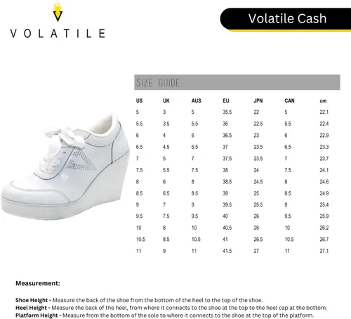 Vista 6 de Volatile Tenis de cuña para mujer