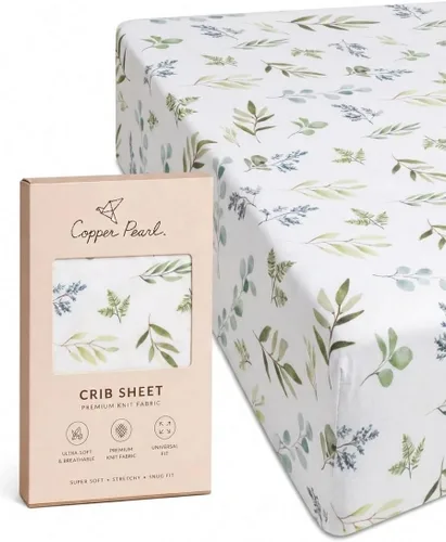 Vista 14 de Copper Pearl: Sábanas de punto prémium para cuna de bebé para niños y niñas, transpirables y suaves, sábanas ajustables para colchones estándar