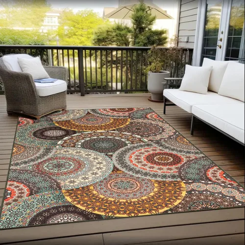 Vista 71 de Superior Alfombra de pasillo para interiores y exteriores, cubierta de piso, decoración perfecta para patio, dormitorio, cocina, sala de estar