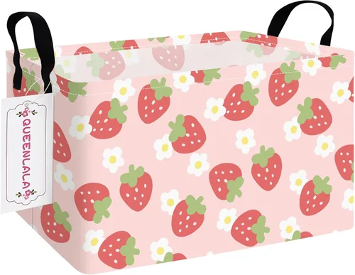 Vista 25 de QUEENLALA Cesta para la colada rectangular/Cesta para la ropa sucia plegable para guardería para organizar/contenedores de almacenamiento/cestas