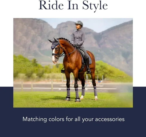 Vista 7 de LeMieux Botas de caballo balísticas negras - Botas de sobrealcance o campanas para caballos - Equipo de protección y equipo de entrenamiento - Botas