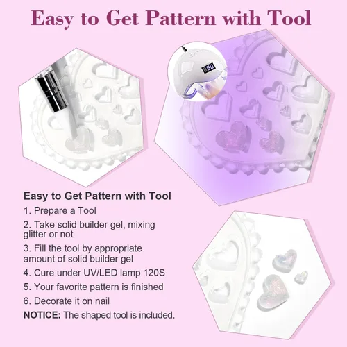 Vista 7 de RARJSM Aurora Solid Builder - Gel de uñas no pegajoso para esculpir 3D, gel de extensión de uñas Galaxy Starry Cloud transparente, naranja, rosa