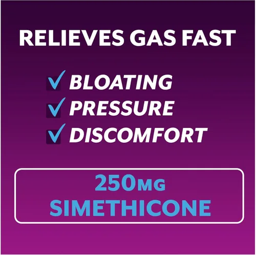 Vista 3 de Phazyme - Alivio máximo para los gases y la hinchazón, 250 mg de simeticona, 12 cápsulas blandas