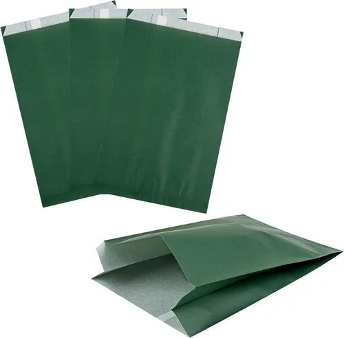 Vista 19 de Restaurantware Bag Tek - Bolsas de papel de 5 x 3 x 8.75 pulgadas para aperitivos, 100 bolsas desechables para papas fritas, a prueba de grasa