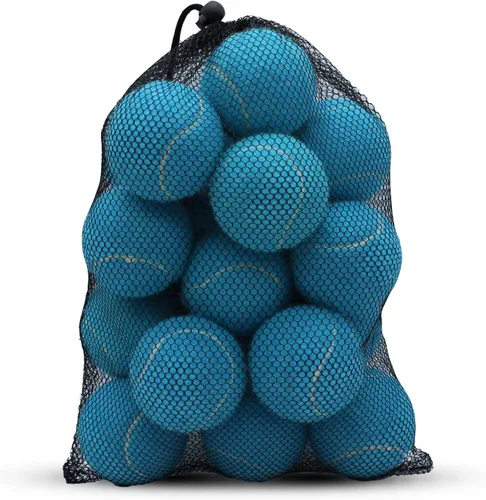 Vista 14 de SHYUJAJIE Tennis Balls, 20 Pack Training Tennis Balls,High Elasticity Practice Tennis for Beginner, Exercise Playing Balls for Pet Dog