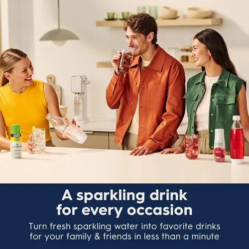 Vista 5 de SodaStream Máquina de agua con gas Art (negro) con CO2 y botella apta para lavavajillas