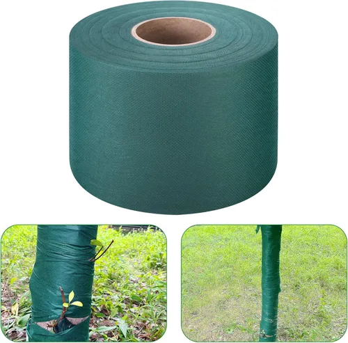 Vista 8 de Envolturas protectoras de árboles de 115 pies, vendaje anticongelante a prueba de invierno, envoltura de plantas reutilizables para proteger