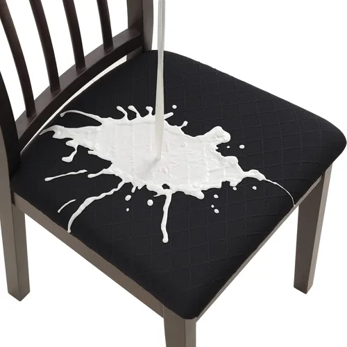 Vista 21 de Fuloon Fundas elásticas para asiento de silla, 2 PCS, extraíbles y lavables, fundas para sillas de comedor, antipolvo, fundas deslizantes de cojín