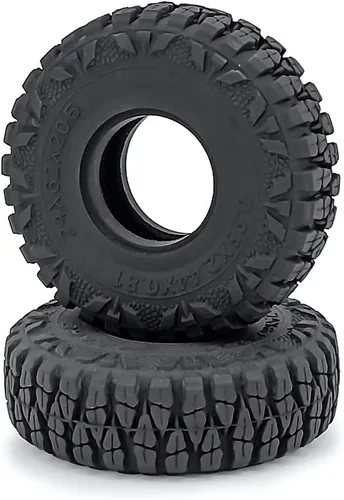 Vista 4 de 1/24th RC Neumáticos de rueda de goma 2.441 in para Axial SCX24 Deadbolt Gladiator Bronco (estilo B)