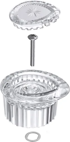Vista 8 de Enhon Juego de 4 piezas de perilla de repuesto compatible con mango de ducha Moen 100710, repuesto para grifo de baño de una sola manija, accesorio