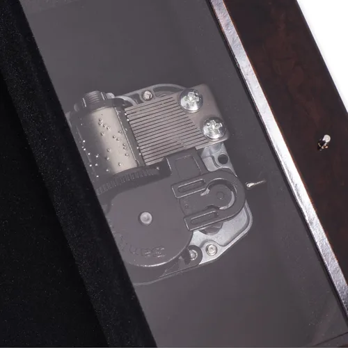 Vista 6 de St. Clare "Pray For Us Italiano acabado de madera joyas caja de música Reproduce Canción Ave Maria