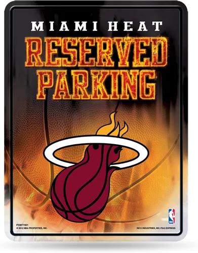 Vista 21 de Rico Industries Cartel de estacionamiento de metal de baloncesto