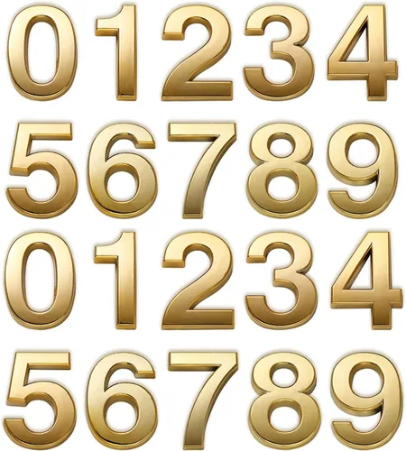 Vista 12 de HopeWan - Mini buzón de números de 1.5 pulgadas, número de puerta autoadhesivo, calcomanías pequeñas para decoración de manualidades.