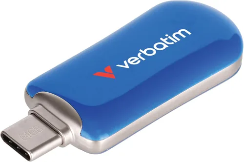 Verbatim Unidad flash USB 3.2 Gen 1 de 64 GB tipo C USB USB 3.2 Gen 1 - Azul