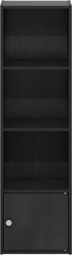 Vista 400 de Furinno - Estantería de cubos de 5 niveles serie Luder para libros y almacenamiento, color negro