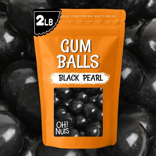 Vista 9 de Bolas de chicle para bufé de dulces y recuerdos de fiesta, 2 libras saborizadas de 1 pulgada, bolas de chicle de boda - Oh! Nuts