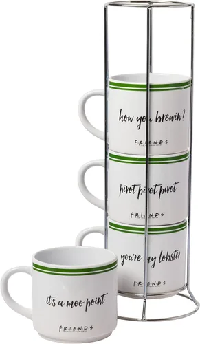 Vista 17 de Silver Buffalo Sanrio Hello Kitty Faces and Hearts - Juego de tazas de cerámica (4 unidades), 10 onzas