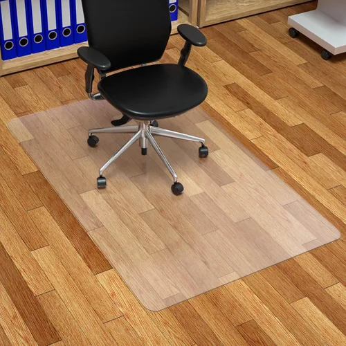 Vista 19 de FuturHydro Tapete para silla para suelo de madera dura, 46" x 60" pulgadas, grande, transparente, para oficina y hogar, tapete protector de piso