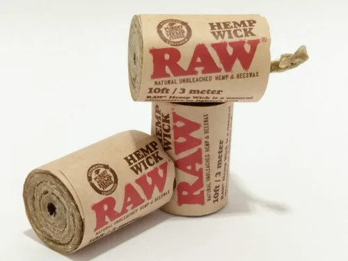 Vista 7 de RAW - Mechas de cáñamo natural sin blanquear y cera de abejas Hempwick rollo de 10 pies (paquete de 3 mechas premium de 10 pies)