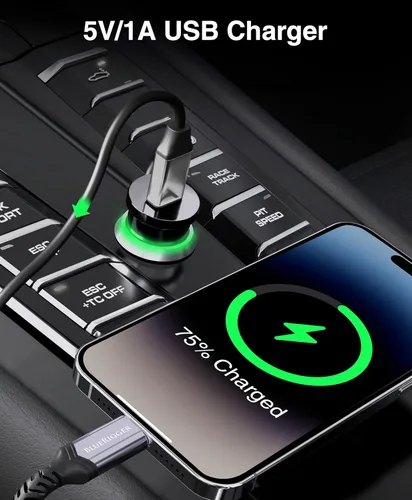 Vista 5 de Kinivo BTC450 juego de entrada auxiliar Bluetooth, manos libres, para autos (3,5 mm) - Admite AptX