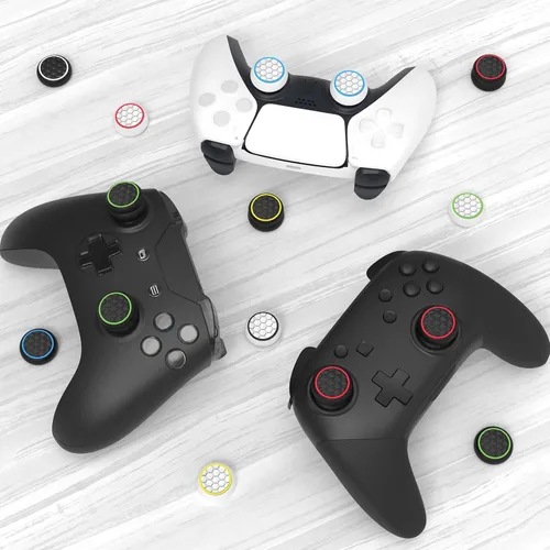 Vista 5 de Thumb Grips Caps Performance Joystick Cover Controller for CQC FPS Games, Compatible with PS5, PS4, Xbox Series X/S,Xbox One,Switch Pro,3Pairs(6pcs)