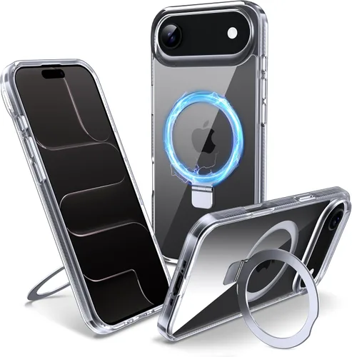 Funda magnética para iPhone Air – [Soporte invisible integrado] [Compatible con MagSafe] [Protección contra caídas de grado militar] Cubierta de