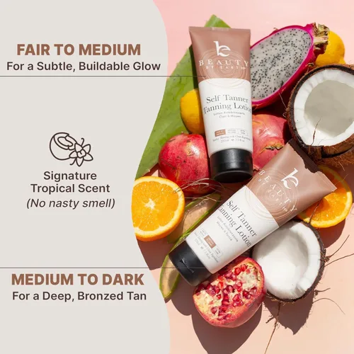 Vista 6 de Autobronceador con manopla bronceadora - Loción autobronceadora sin sol fabricada en Estados Unidos con ingredientes orgánicos