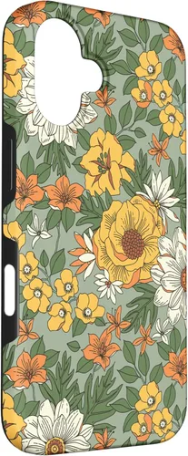Vista 3 de Yellow Wildflower Summer Flowers Botanical Graphic Floral Case for iPhone 16