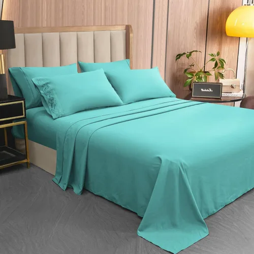 Vista 2 de LONAVA Twin Size Sheet Set - 4 Piece Hotel Luxury Wrinkle-Free Microfiber Sheet, Oeko-TEX Certified, Breathable & Elastic, 16" Deep Pockets, Light