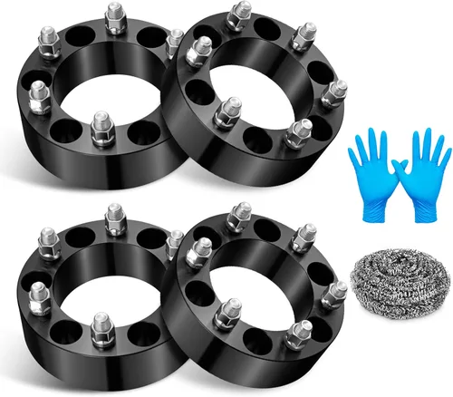 Vista 22 de BDFHYK 5x120mm a 5x114.3mm Patrón de pernos de rueda 1 pulgada Convertidor de espaciador de rueda Compatible con Buick Cadillac Chevy GMC Pontiac