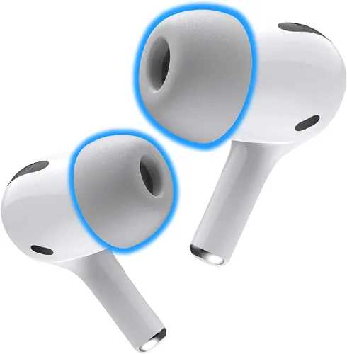 Vista 29 de Almohadillas de espuma viscoelástica Foam Masters para AirPods Pro 1ª y 2ª generación Cómodas Seguras Mejor cancelación de ruido Reemplazo