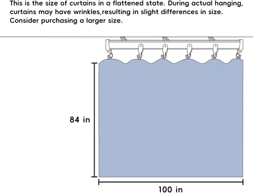 Vista 7 de MaKefeile - Cortinas divisoras de habitación, para privacidad, totalmente opacas, con aislamiento térmico y reducción de ruido, para dormitorios