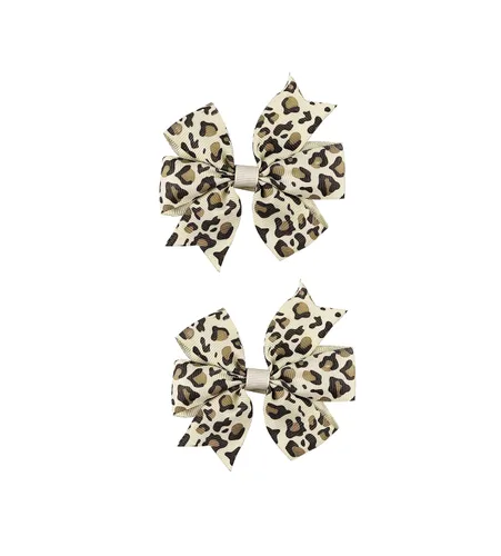 Vista 3 de Accesorios para el cabello con lazo de leopardo para niñas y bebés, accesorios para el cabello para mujeres (FJ65-1)