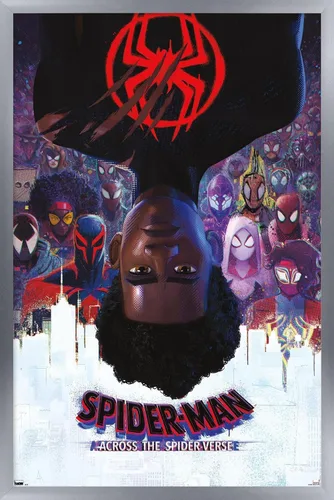 Vista 14 de Marvel Spider-Man: Across the Spider-Verse - Póster oficial de pared de una hoja, 34 pulgadas de largo x 22.4 pulgadas de ancho, versión premium sin