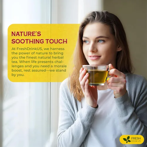 Vista 176 de FreshDrinkUS, 135 bolsas de té de jengibre y cúrcuma premium, ingredientes 100% naturales, mezcla hecha a mano de té de hierbas de cúrcuma