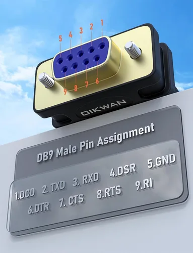 Vista 4 de Adaptador USB a RS232 con chip FTDI, convertidor USB a DB9 Serial Hembra Compatible con Windows 10, 8.1, 8, 7, Vista, XP, Linux y Mac OS X 10.6