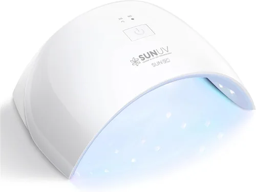 Vista 11 de SUNUV Lámpara UV para uñas, secador para esmalte de gel con sensor, 2 temporizadores y pantalla, SUN9X Plus, lámpara de uñas UV rosa