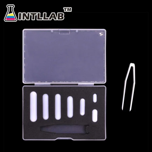 Vista 8 de INTLLAB Agitador magnético con barra de agitación 7PCS Set y barra de agitación Retriever