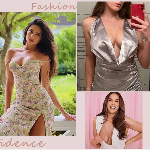 Vista 6 de URTAPE Cinta de levantamiento de senos, cinta de levantamiento de senos para senos grandes, cintas anchas para copa A-G con 2 cubiertas de silicona